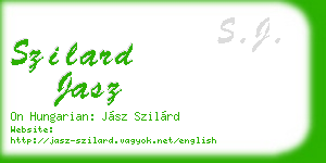 szilard jasz business card