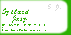 szilard jasz business card